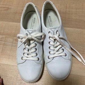 Ecco White Leather Shoes